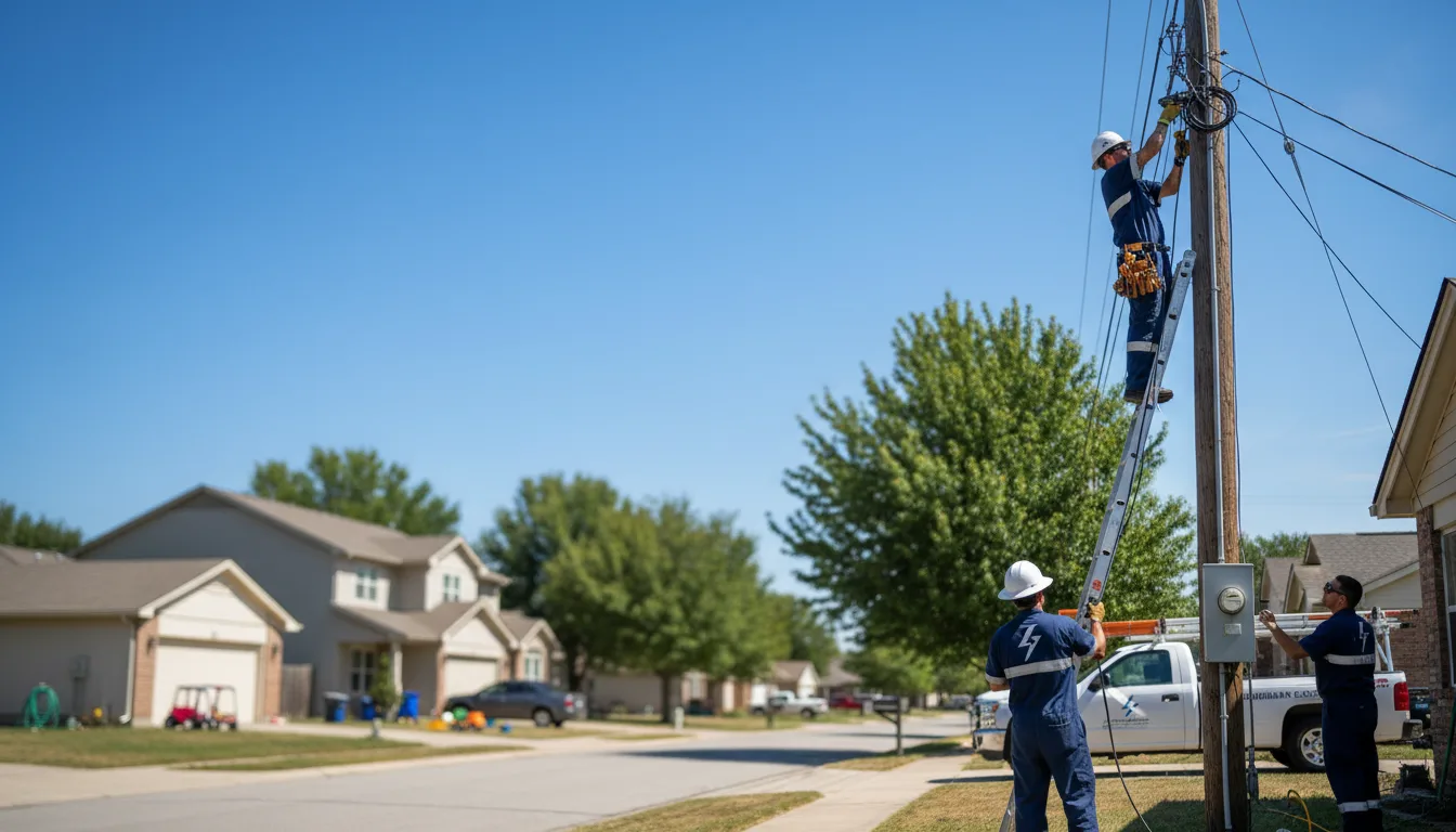 Residential electrician providing installation services in Hatton, ND
